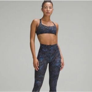 Lululemon Free to Be Bra Wild / Blue & Black Patterned Sports Bra  - 4